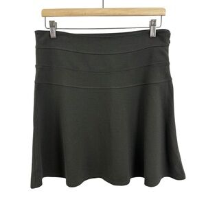 Athleta Women's Gray Skirt Ponte Twill Skyose Stretch Flare Skirt Size 6